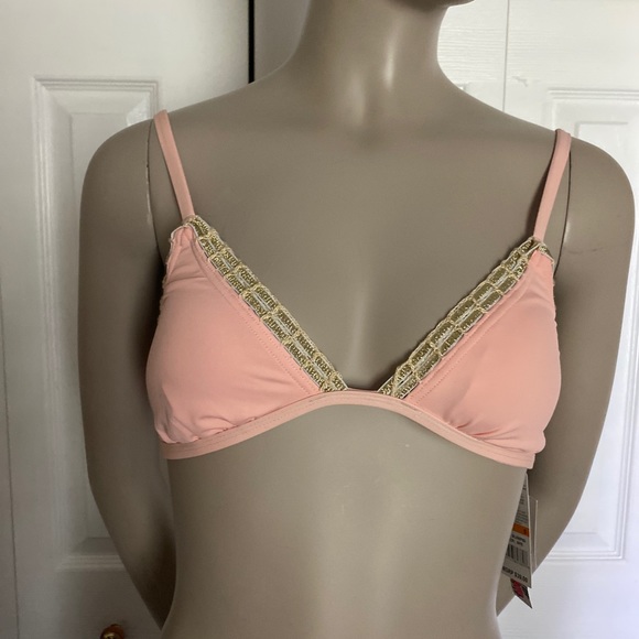 The Bikini Lab Swim The Bikini Lab Womens Apricot Bikini Top Bra